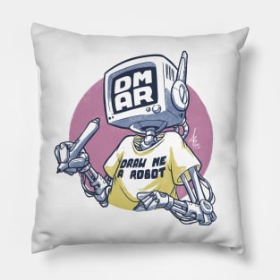 Draw me a robot Pillow