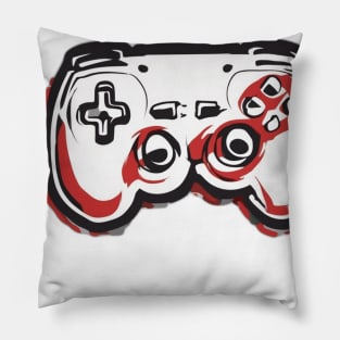 Retro Gamer Vibes - Vintage Video Game Controller Design No. 555 Pillow