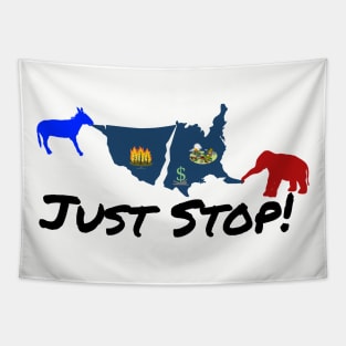 Just Stop! With icons Tapestry