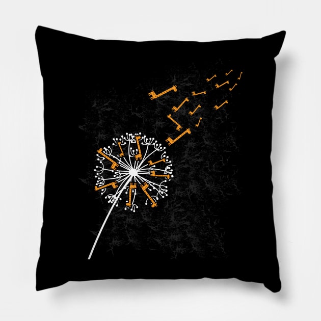 Dandelion Giraffe Pillow by shirtsyoulike