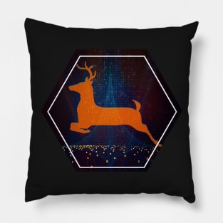 Jumping Deer Pillow