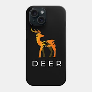 Abstract Fiery Deer Phone Case