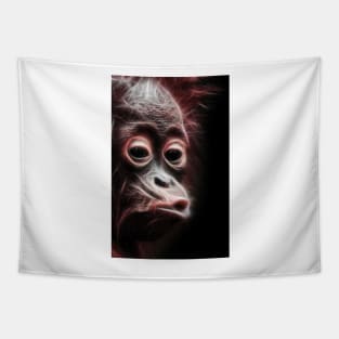 Funny Monkey Kiss Tapestry