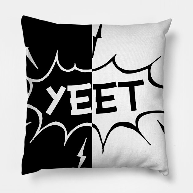 YEET (Destroy Noobs) Pillow by SavageTacoSquad