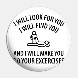 physiotherapist physical therapy gift saying funny Pin