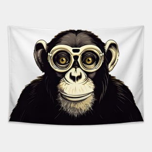 Monkey See, Monkey Do (no-fill light background) Tapestry