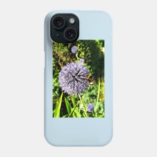 Pollen gathering from a Globe Thistle Phone Case