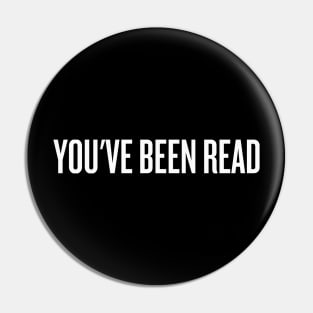 you've been read! Pin