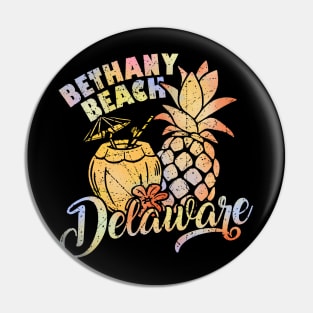 Summer Vacation Retro Bethany Beach Delaware Pin