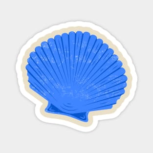 Blue clam shell Magnet