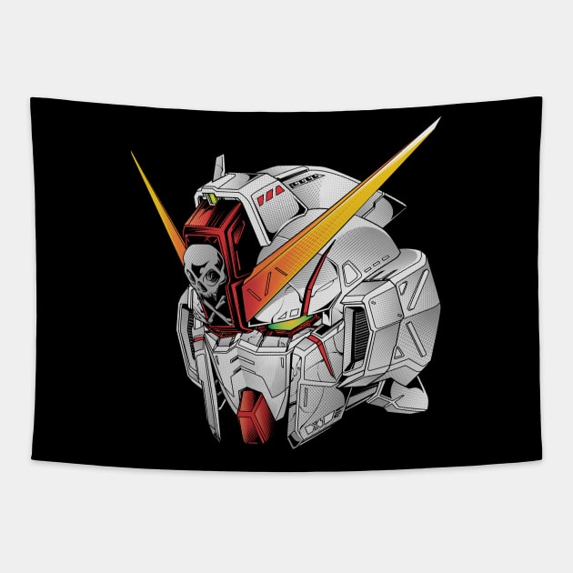 Gundam Head Tapestry by micibu