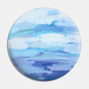 Impasto Sky Abstract Impressionist Texture Fine Art Painting Pin