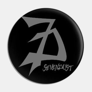 sevendust grey vintage Pin