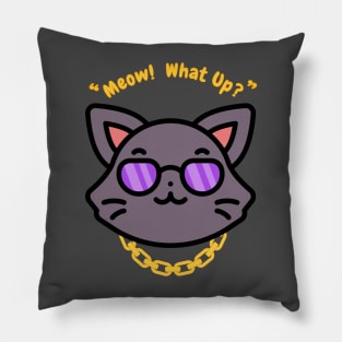 Funny Hip Hop Cat Pillow