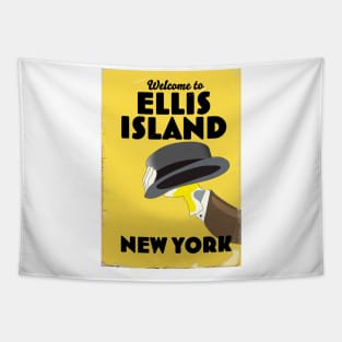 Welcome to Ellis Island New York Tapestry