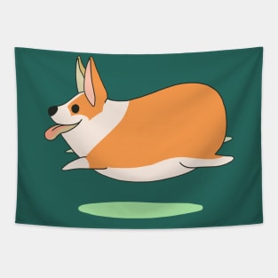 Running Corgi Tapestry