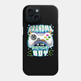 Grandma Of The Birthday Boy Matching Video Gamer Party Phone Case