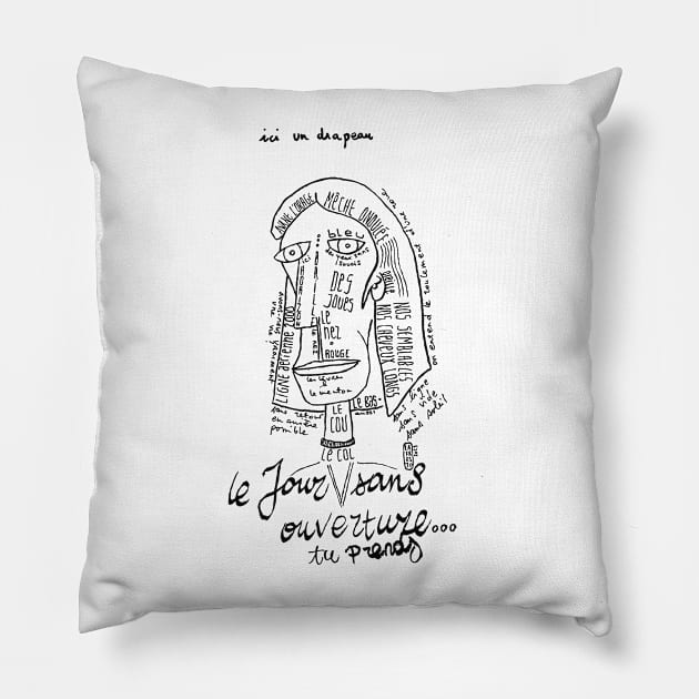 - Le visage - Pillow by lafresto