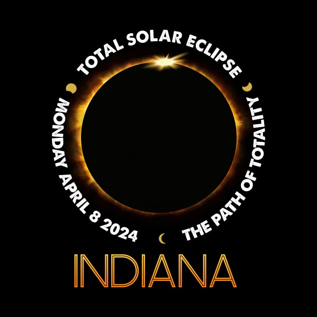 INDIANA Total Solar Eclipse 2024 American Totality April 8 by Sky full of art