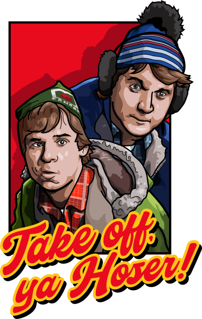 Bob & Doug McKenzie - Take off, ya Hoser! T-shirt design! Kids T-Shirt by Paidesign