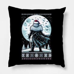 Winter Knight Stands in front of The Moon Pillow