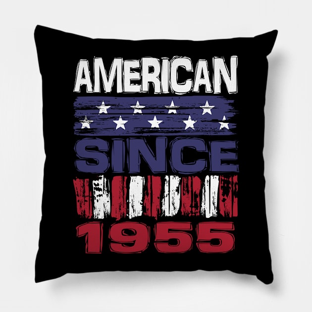 American Since  1955 Pillow by Nerd_art