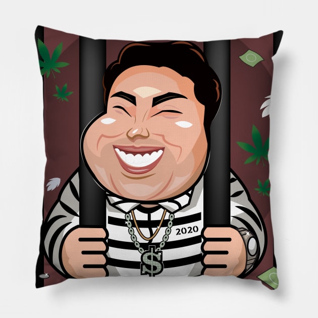 JailCell Co-Riminal (GBK Parody) Pillow by Gimmickbydesign