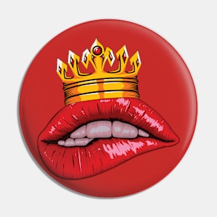 Queen of kiss Pin