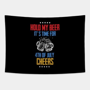 4th of July Cheers T-shirt Tapestry