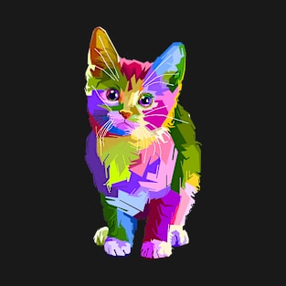 Colorful Cat T-Shirt