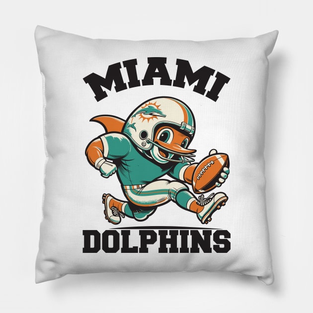 Miami Dolphins Pillow by Yopi