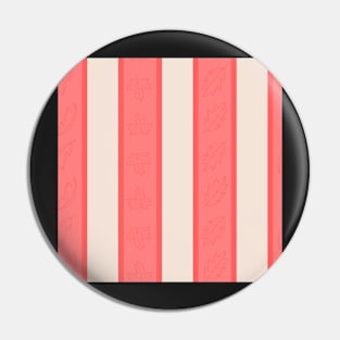 Pink Stripes with Light Leaf Designs Pin