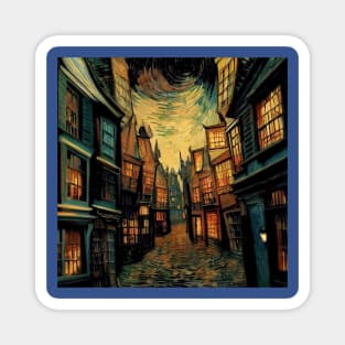 Starry Night in Diagon Alley Magnet