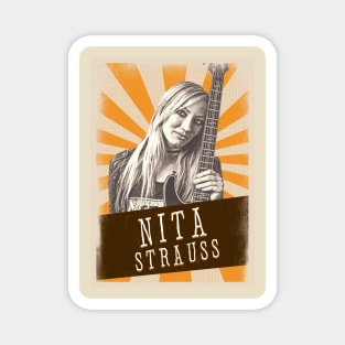 Vintage Aesthetic Nita Strauss 80s Magnet