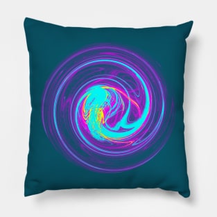 Abstract Art Inner World Circle Design Pillow