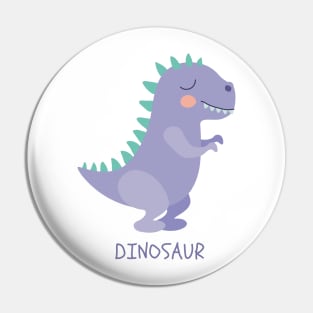 Dinosaurio Dino Dinosaur T-Rex Purple Morado Pin