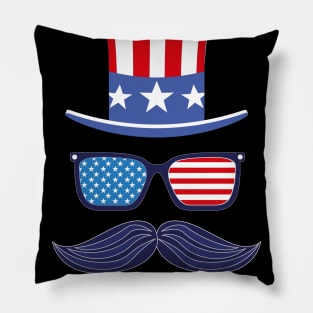 Funny Fourth of July 'Merica Patriotic Shirt Pillow