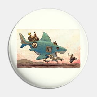 Flying with Sharks. Pin