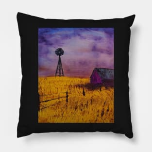 Golden Summer Dreams oil painting by Tabitha Kremesec Pillow