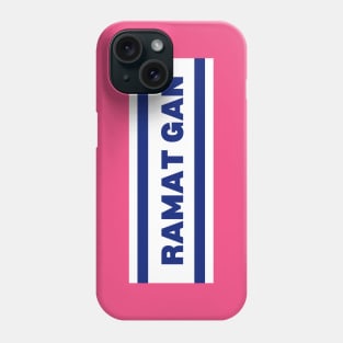 Ramat Gan City in Israel Flag Colors Phone Case