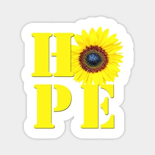 HOPE - Sunflower Photo Magnet