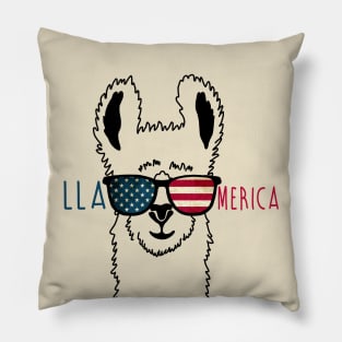 Llamerica 4th Of July Pillow