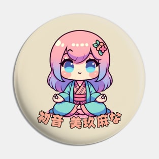 Japanese Anime Yoga Instructor Pin