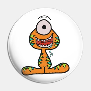 The Orange Monster Pin