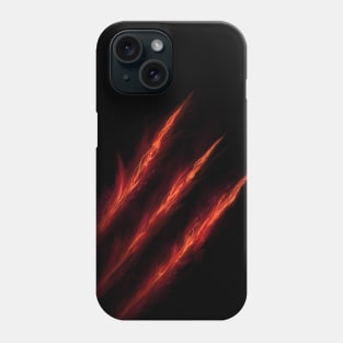 Triple scratches red Phone Case