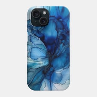 Blueberry Flame - Abstract Alcohol Ink Art Phone Case