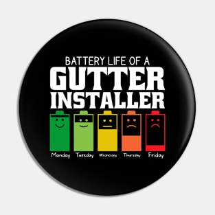 Battery Life Of A Gutter Installer Pin