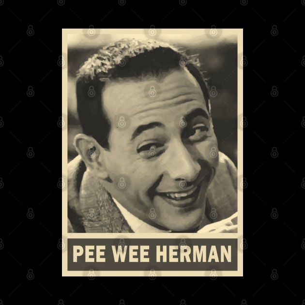 brown cream peewee herman by oeyadrawingshop