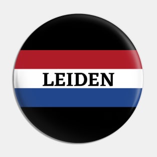 Leiden City in Dutch Flag Pin