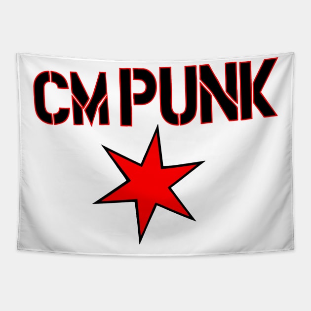 CM Punk Six Stars Tapestry by TheBalestvictus